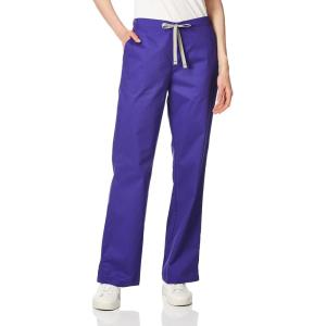 Wink WonderWORK Scrubs for Women, Flare Leg Scrub Pants(Grape)