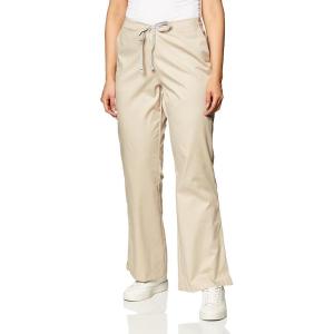 Wink WonderWORK Scrubs for Women, Flare Leg Scrub Pants(Khaki)