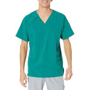 WonderWink Mens Men’s Ez Zip Scrub Top(Hunter)