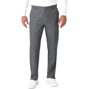 WonderWink Mens Men’s Flat Front Cargo Pant(Charcoal Heather)