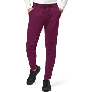 WonderWink Men’s Moto Knit Jogger Pant(Wine)