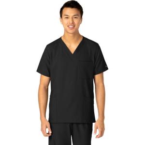 WonderWink Womens 4-Pocket Utility Top(Black)