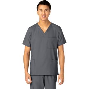 WonderWink Womens 4-Pocket Utility Top(Pewter)