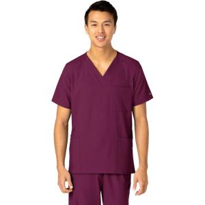 WonderWink Womens 4-Pocket Utility Top(Wine)