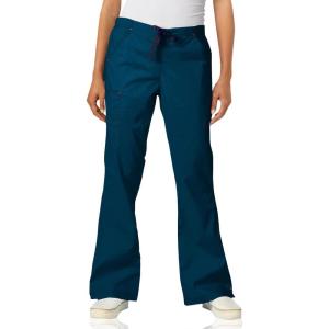 WonderWink Womens Grace Flare Leg Cargo PantMedical Scrubs Pants(Caribbean)