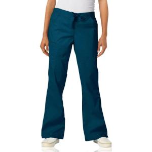 WonderWink Womens Grace Flare Leg Cargo PantMedical Scrubs Pants(Caribbean Solid)
