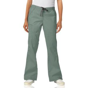 WonderWink Womens Grace Flare Leg Cargo PantMedical Scrubs Pants(Sage)