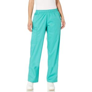WonderWink Women’s Tall Wonderwork Women’s Pull-On Cargo Scrub Pant Tall(Surgical Green)