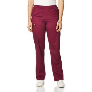 WonderWink Women’s Tall Wonderwork Women’s Pull-On Cargo Scrub Pant Tall(Wine)