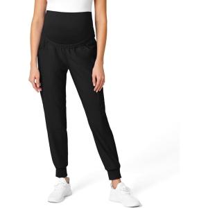 WonderWink Women’s W123 Maternity Jogger Scrub Pant(Black)