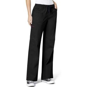 WonderWink Women’s Wonderflex Faith Scrub Pant(Black)