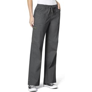 WonderWink Women’s Wonderflex Faith Scrub Pant(Charcoal)