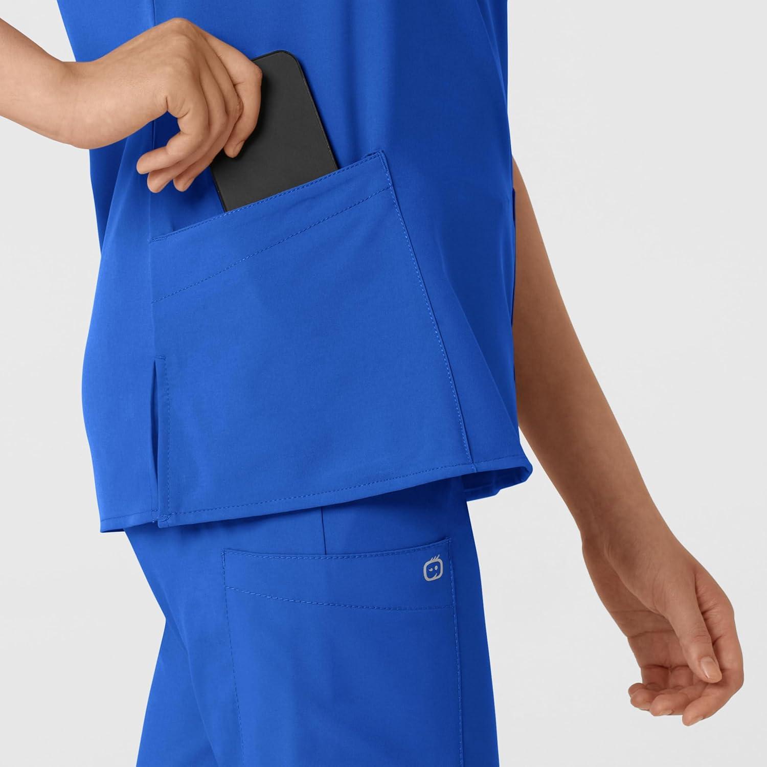 imageWink Scrubs for Women W123 Classic VNeck Tops with 2 PocketsRoyal