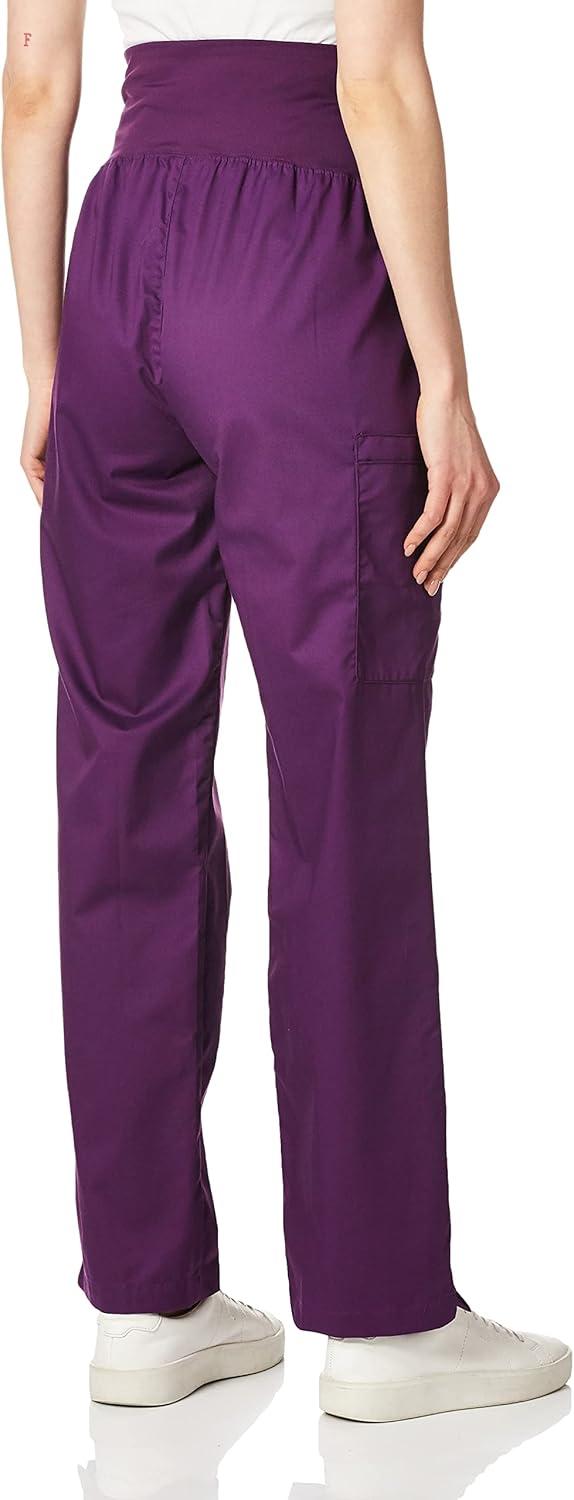 imageWink WonderWORK Scrubs for Maternity Cargo Scrub PantsEggplant