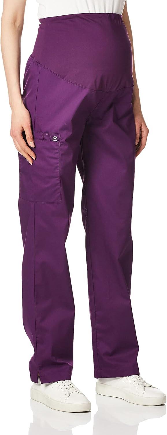 imageWink WonderWORK Scrubs for Maternity Cargo Scrub PantsEggplant