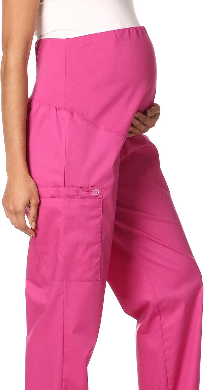 imageWink WonderWORK Scrubs for Maternity Cargo Scrub PantsFuchsia