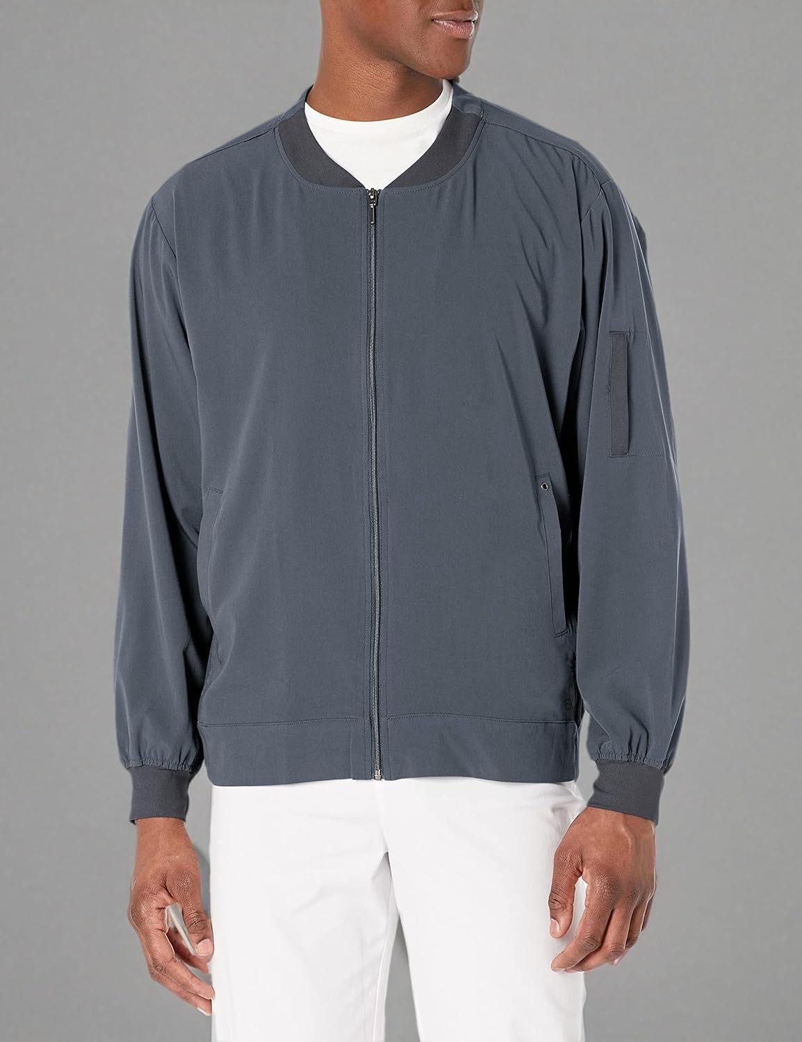 imageWonderWink Mens Zip Bomber JacketPewter