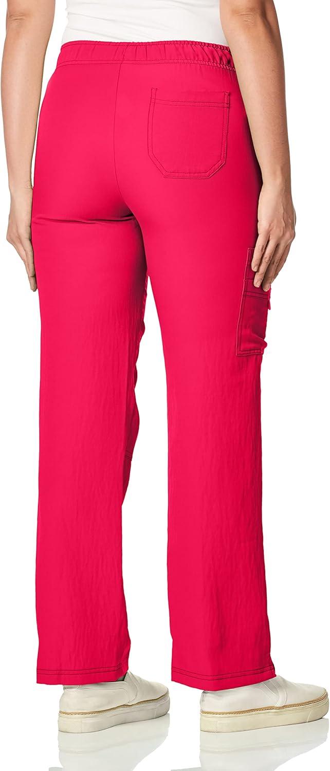 imageWonderWink Womens Four Stretch Cargo Scrub PantStrawberry