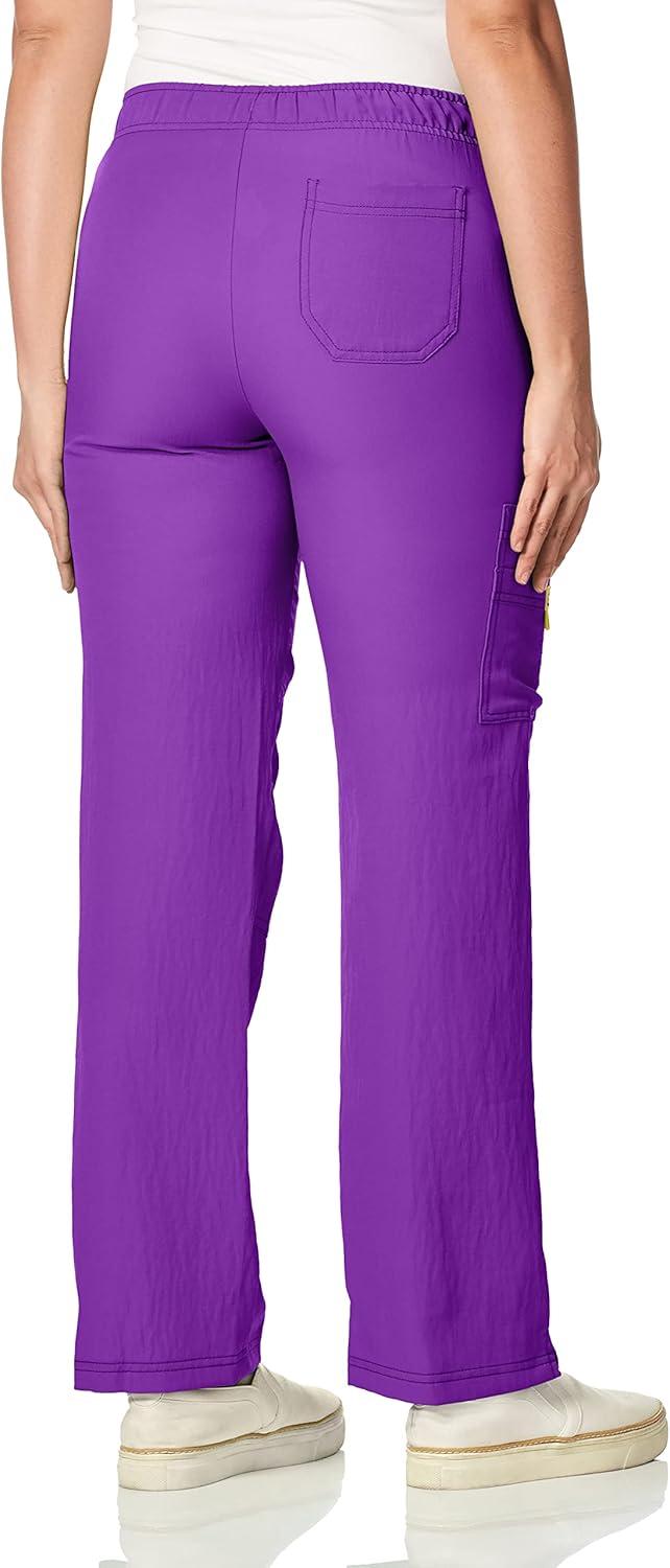 imageWonderWink Womens Four Stretch Cargo Scrub PantViolet
