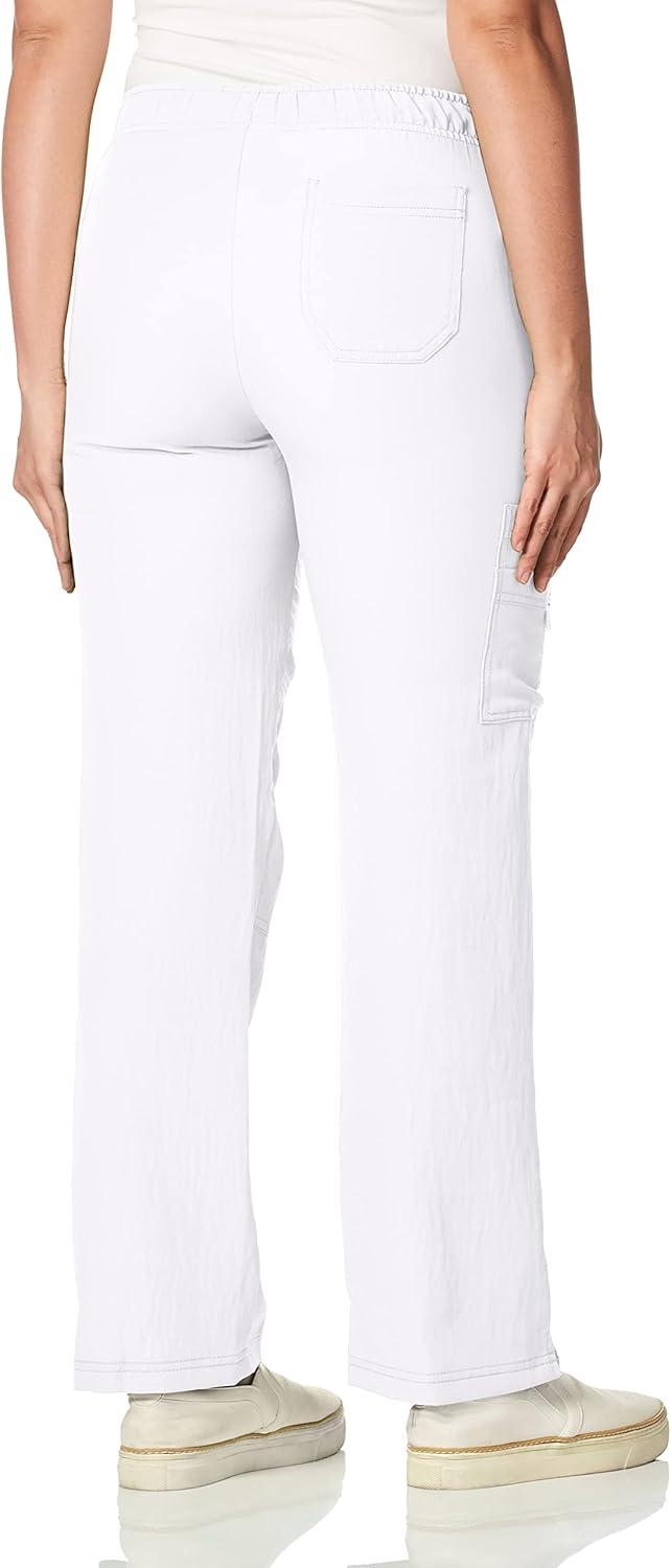 imageWonderWink Womens Four Stretch Cargo Scrub PantWhite