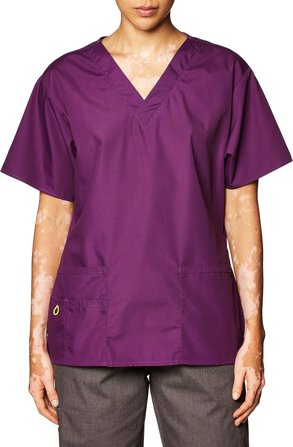 imageWonderWink Womens Origins Bravo Scrub TopEggplant