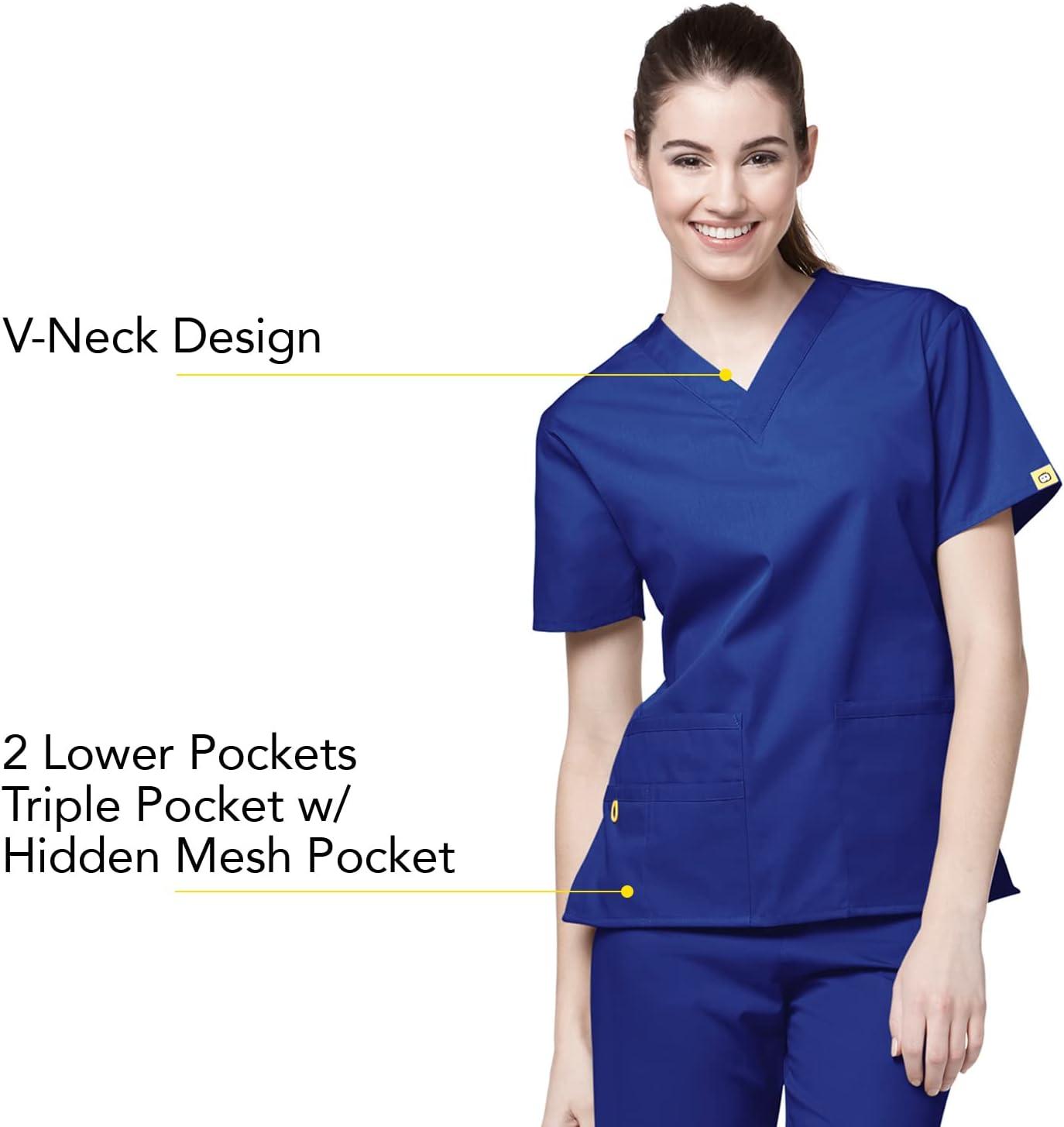 imageWonderWink Womens Origins Bravo Scrub TopGalaxy Blue