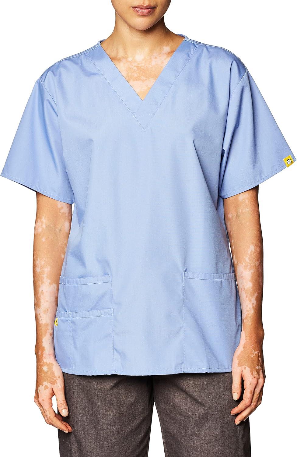 imageWonderWink Womens Origins Bravo Scrub TopGalaxy Blue