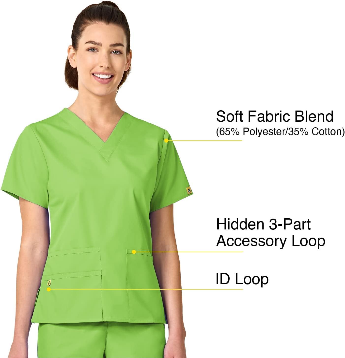 imageWonderWink Womens Origins Bravo Scrub TopGreen Apple