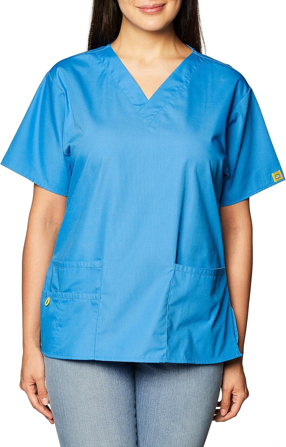 imageWonderWink Womens Origins Bravo Scrub TopMalibu Blue
