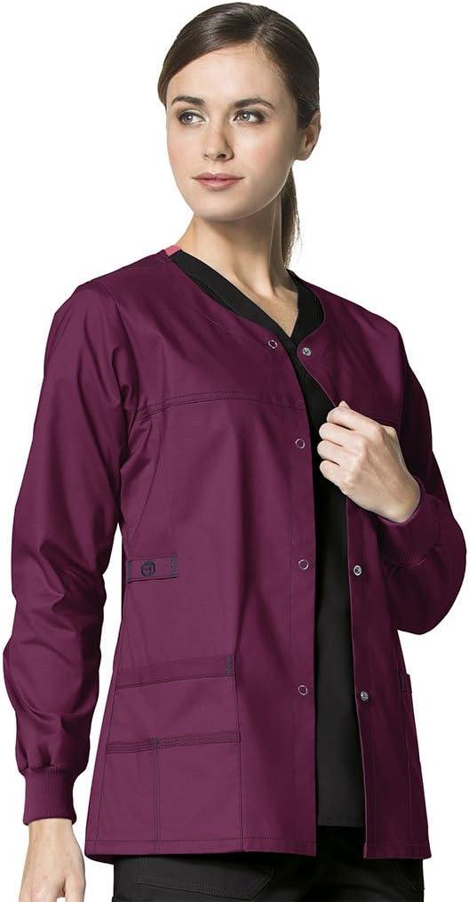 imageWonderWink Womens Wonderflex Constance Snap Scrub JacketWine