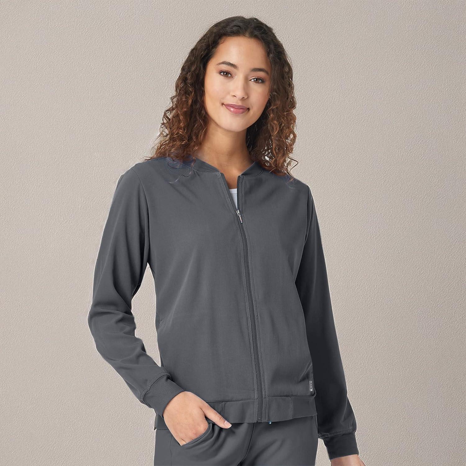 imageWonderWink womens Bomber JacketPewter