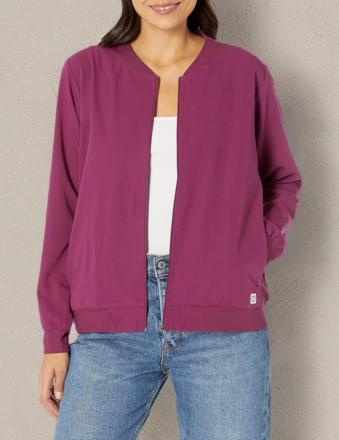 imageWonderWink womens Bomber JacketWine