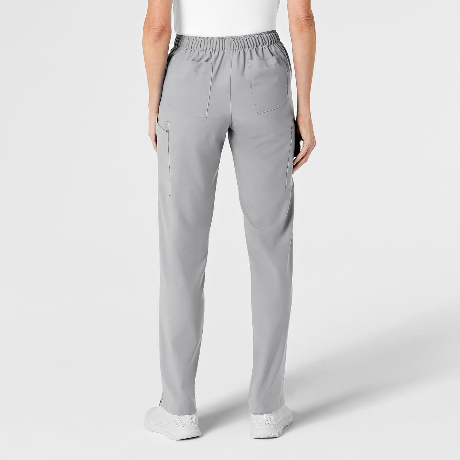 imageWonderWink womens Womens Flat Front Cargo Scrub PantGrey