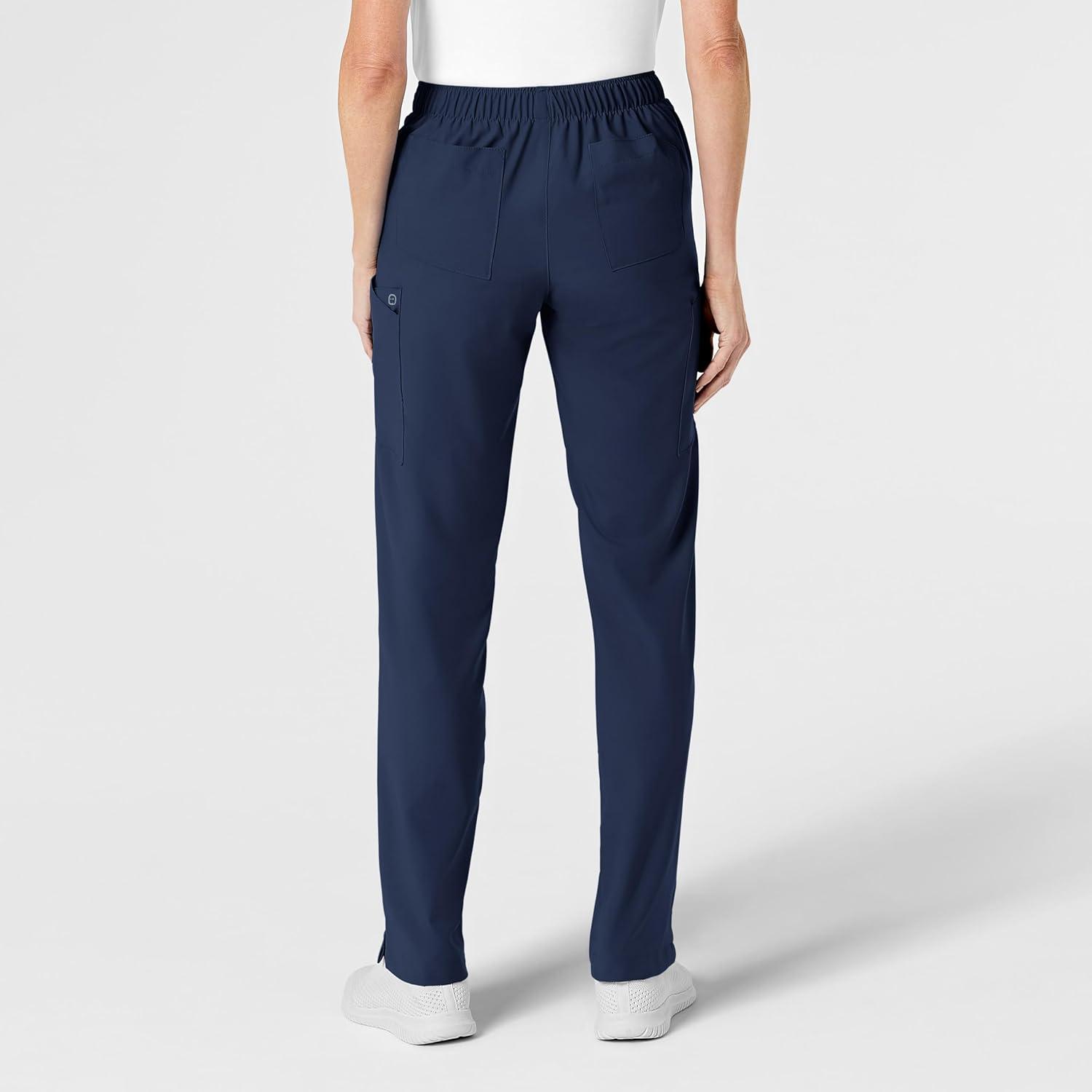imageWonderWink womens Womens Flat Front Cargo Scrub PantNavy