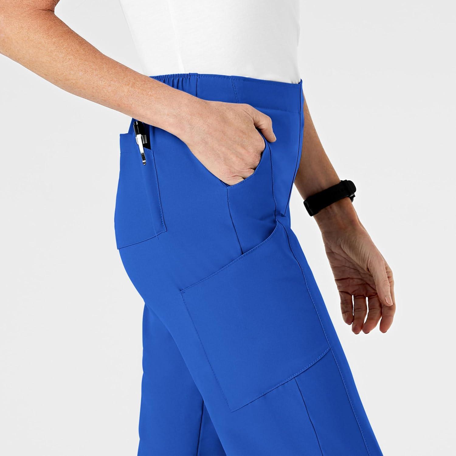 imageWonderWink womens Womens Flat Front Cargo Scrub PantRoyal