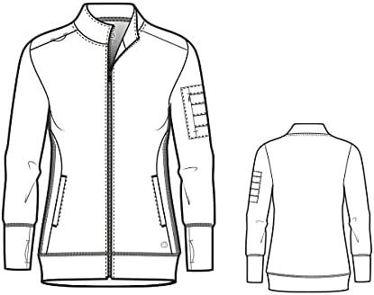 imageWonderWink womens Womens Moto Scrub JacketWine