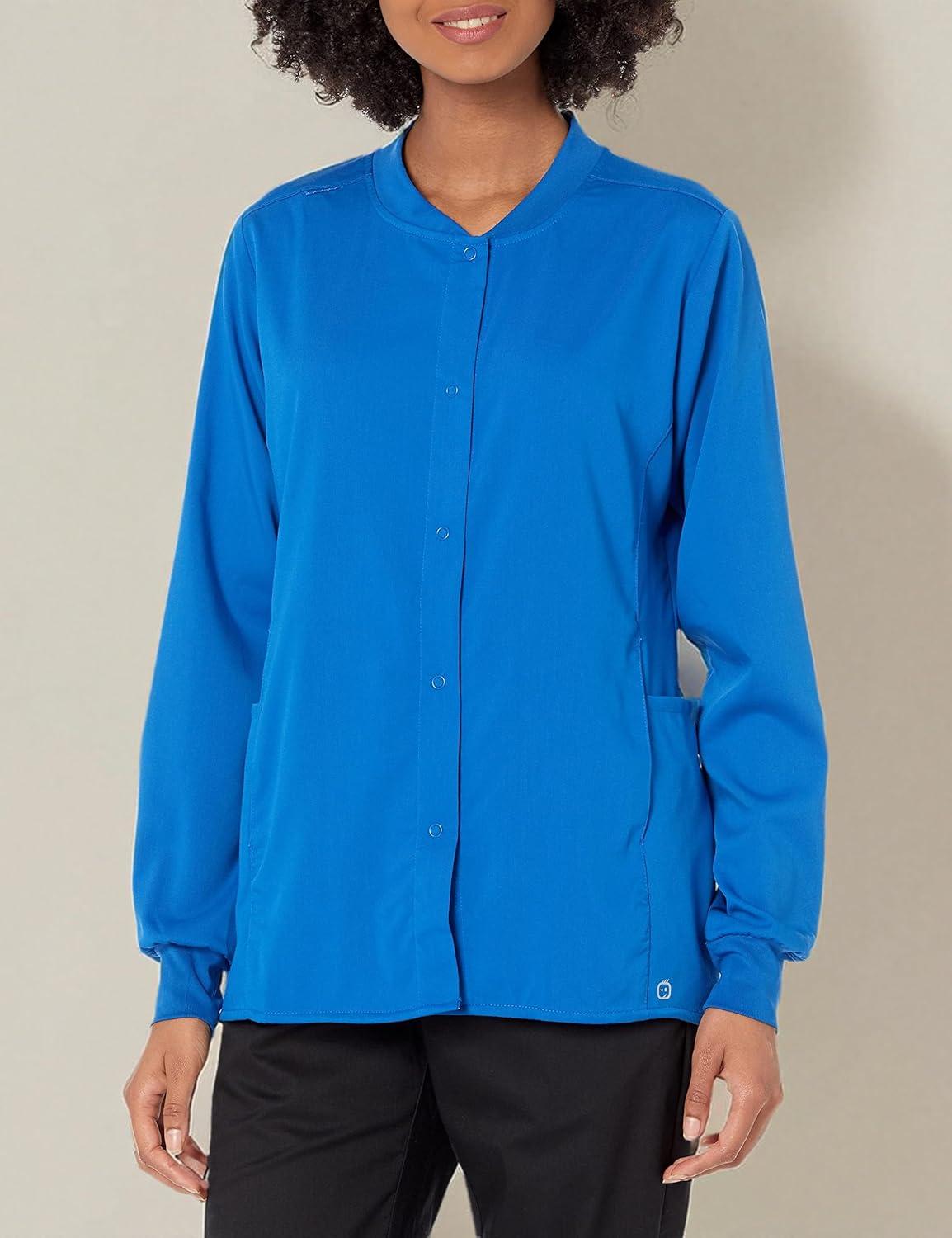 imageWonderWink womens Womens Snap Front Warmup JacketRoyal