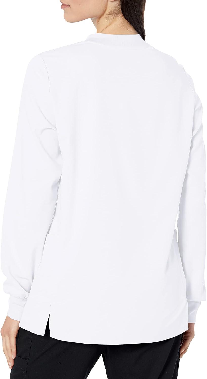 imageWonderWink womens Womens Snap Front Warmup JacketWhite