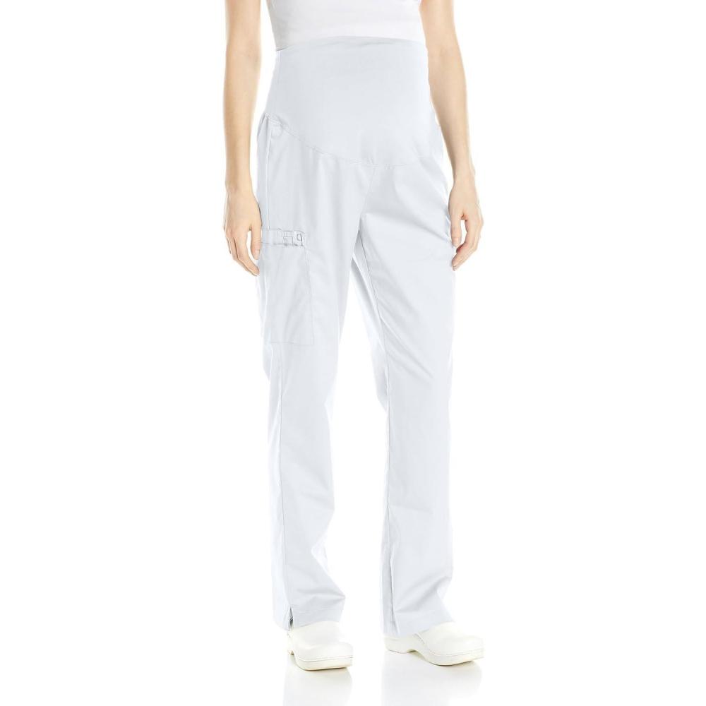 imageWink WonderWORK Scrubs for Maternity Cargo Scrub PantsWhite