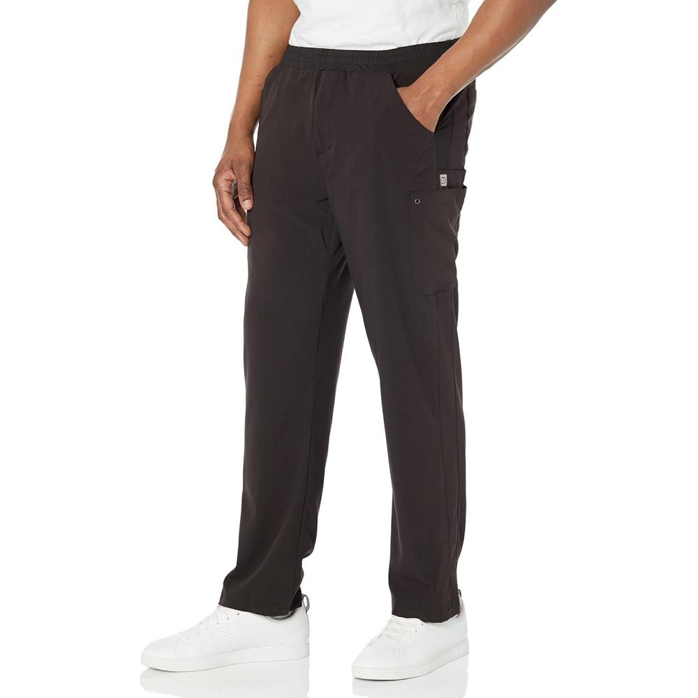 imageWonderWink Aero Mens 5429 Knit Panel Cargo PantBlack
