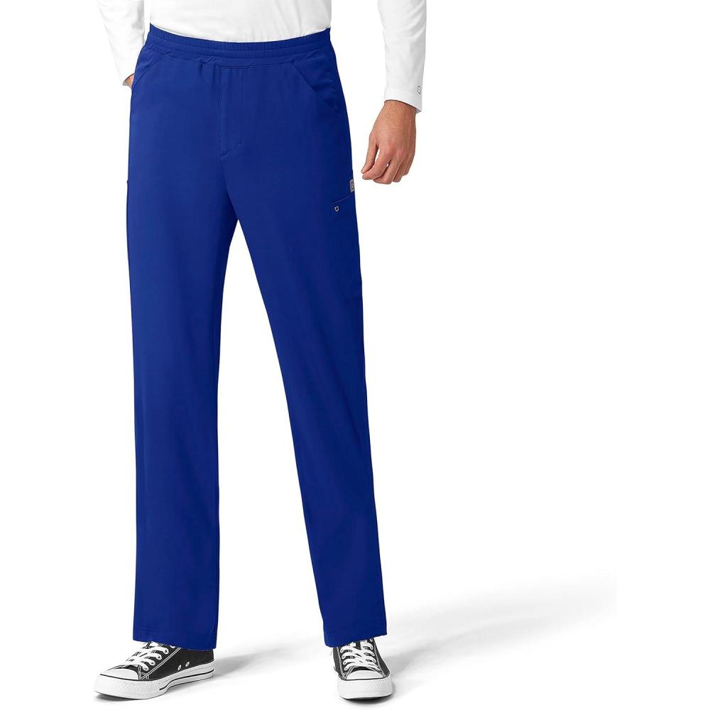 imageWonderWink Aero Mens 5429 Knit Panel Cargo PantGalaxy Blue