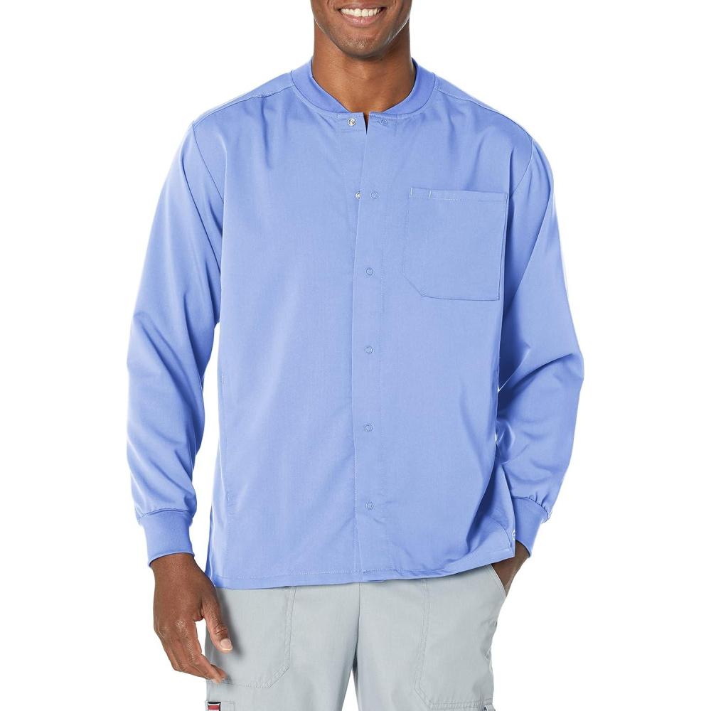 imageWonderWink Mens Warmup JacketCeil Blue