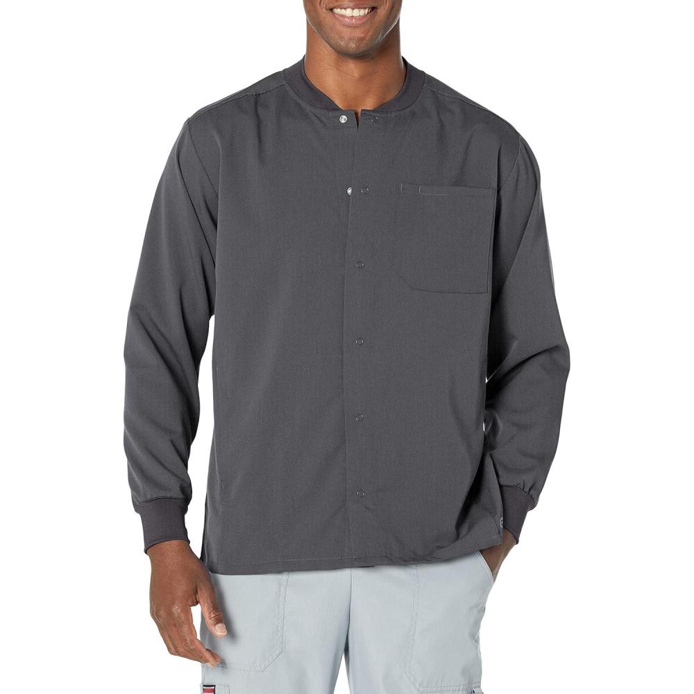 imageWonderWink Mens Warmup JacketPewter
