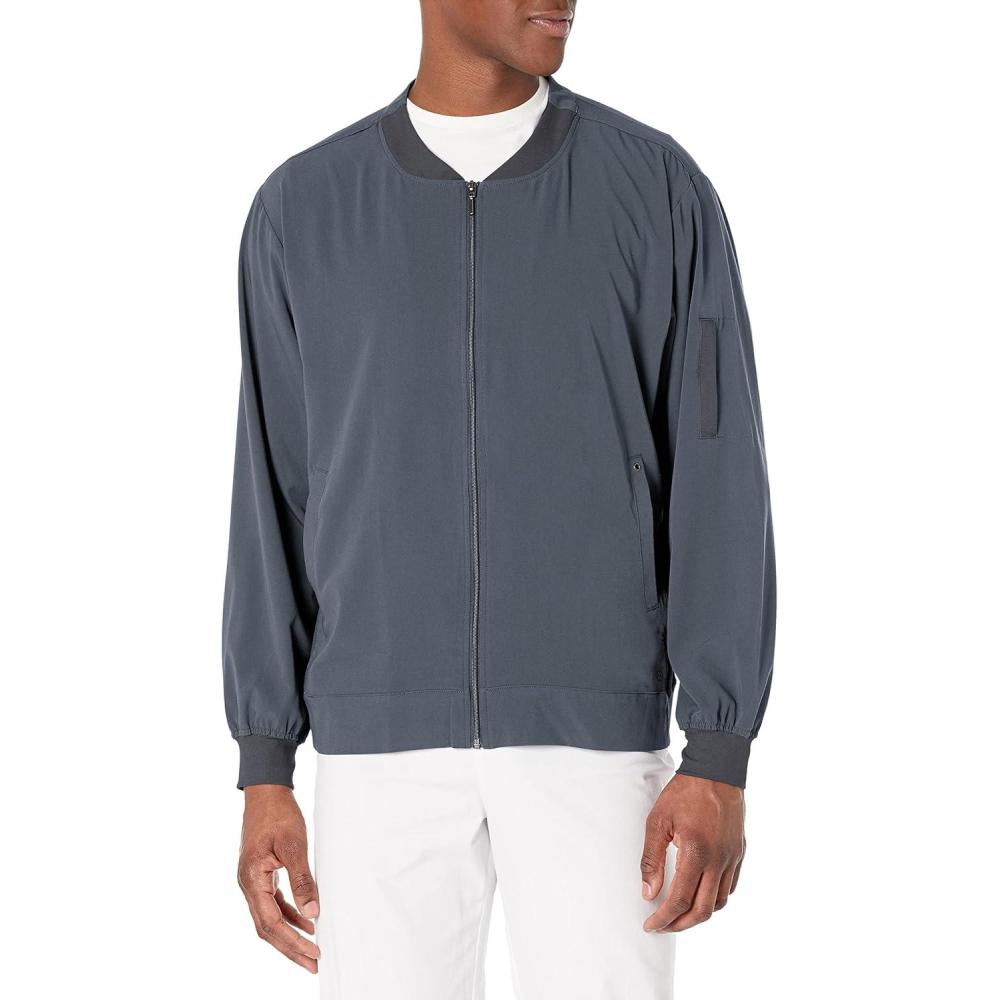 imageWonderWink Mens Zip Bomber JacketPewter