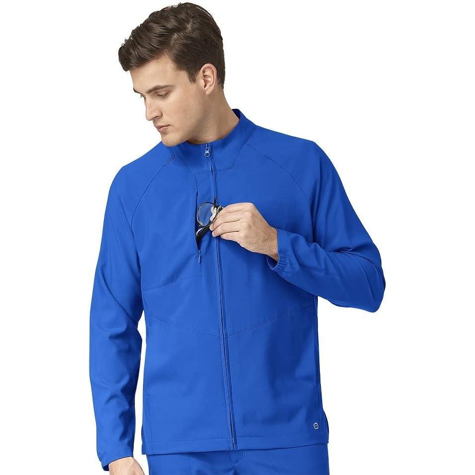 imageWonderWink Mens Zipfront Warmup JacketZipFront WarmUp JacketRoyal