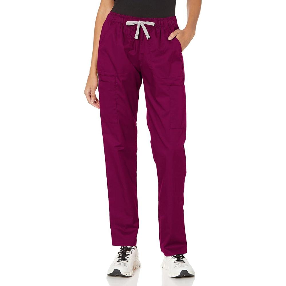 imageWonderWink Womens Convertible Slim Leg Cargo PantWine