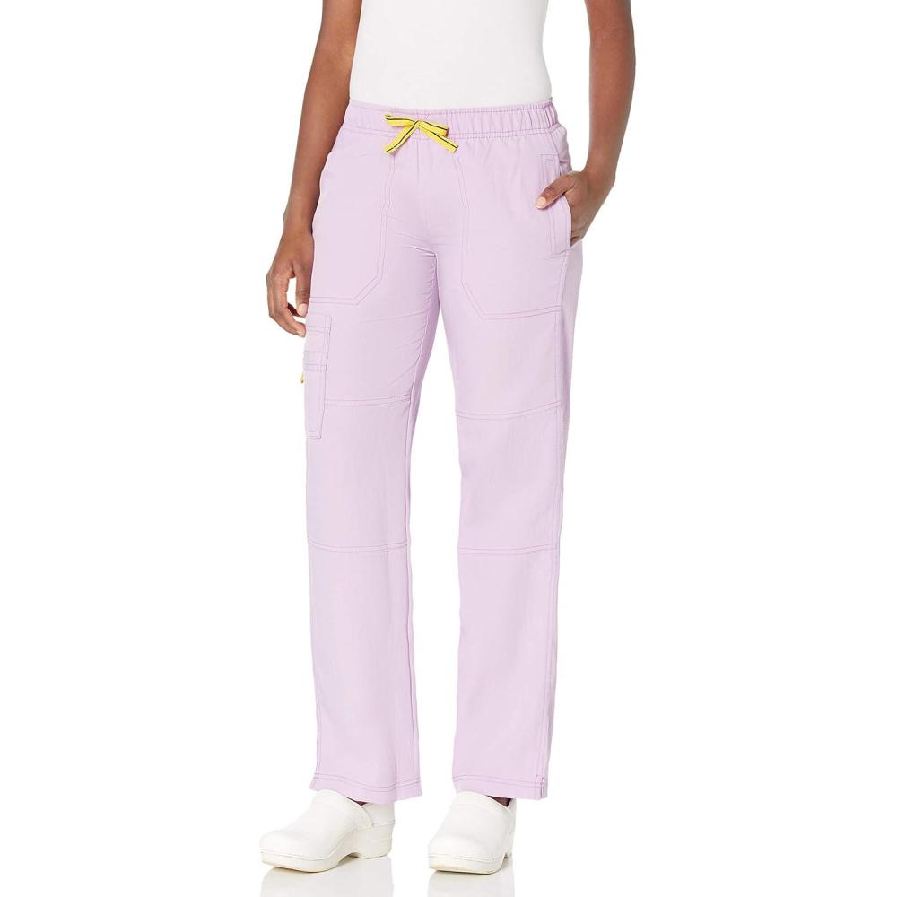 imageWonderWink Womens Four Stretch Cargo Scrub PantLight Orchid