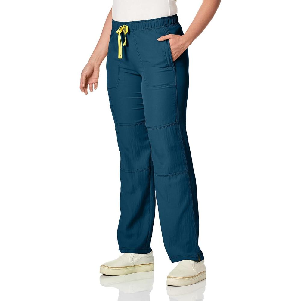 imageWonderWink Womens Four Stretch Cargo Scrub PantMalibu
