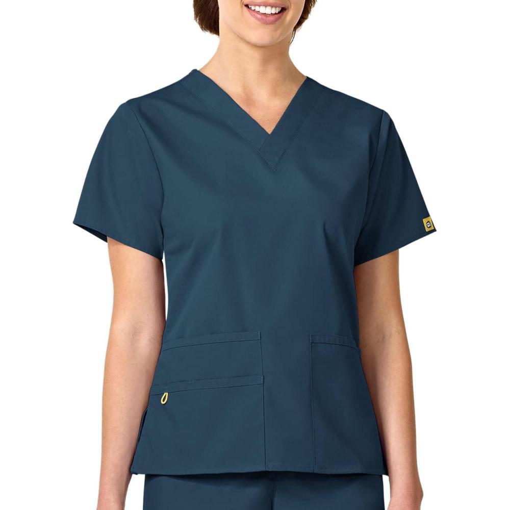 imageWonderWink Womens Origins Bravo Scrub TopCaribbean