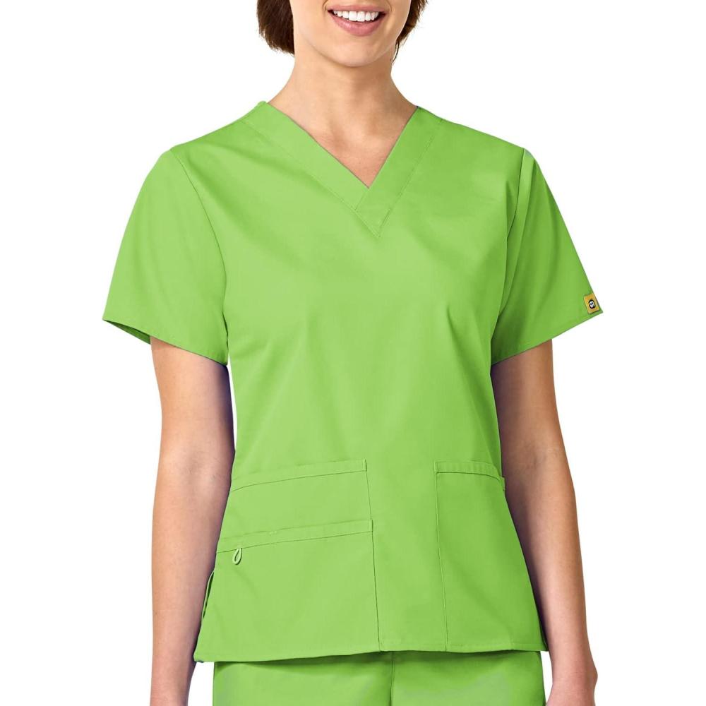 imageWonderWink Womens Origins Bravo Scrub TopGreen Apple